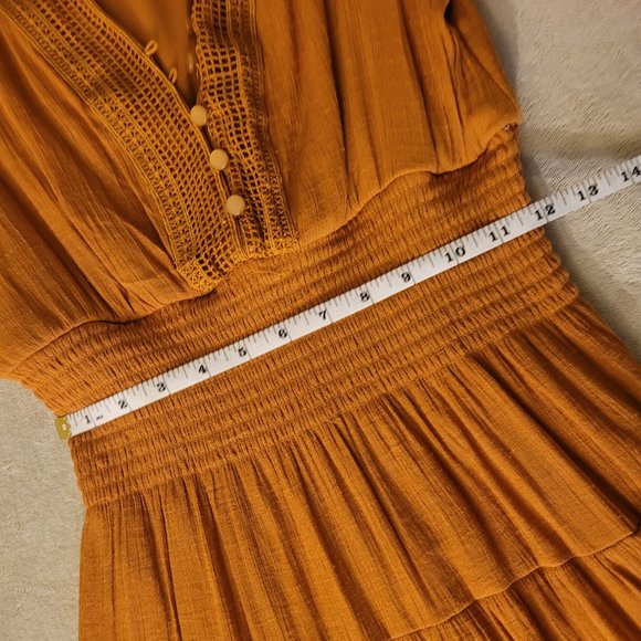 Fall Tiered Midi Dress - Picture 8 of 8